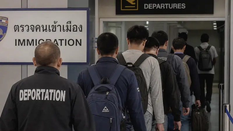 Laos Kirim Pulang 41 Pekerja Thailand dari Operasi Judi Geng Ilegal